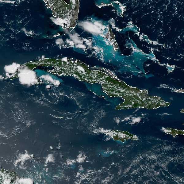 météo tropicale : Image satellite .