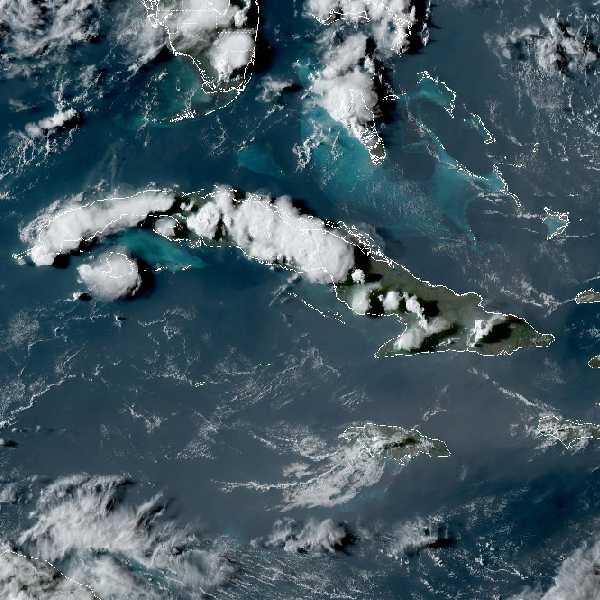 météo tropicale : Image satellite .