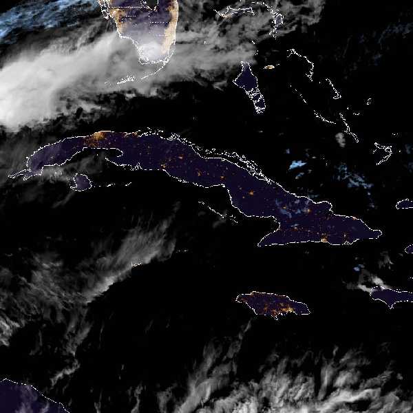 météo tropicale : Image satellite .