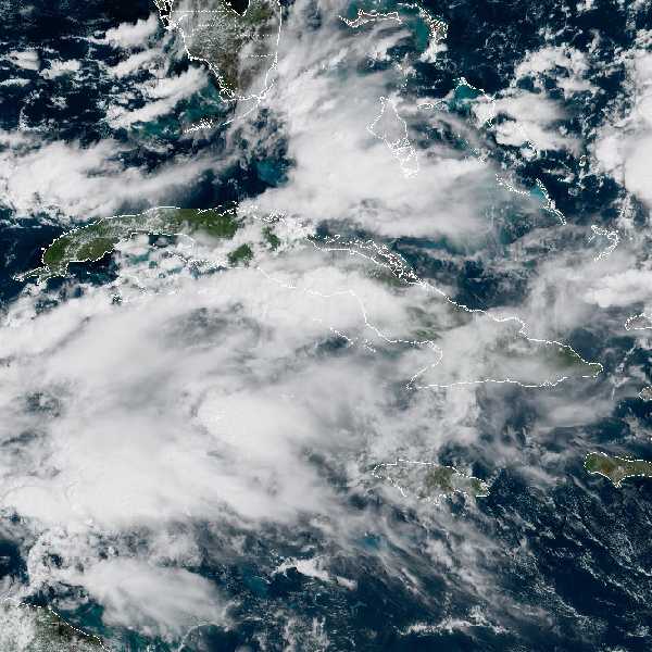météo tropicale : Image satellite .