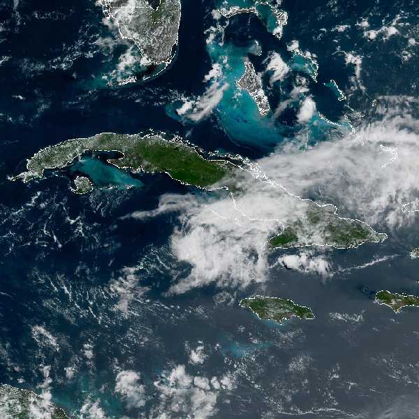 météo tropicale : Image satellite .
