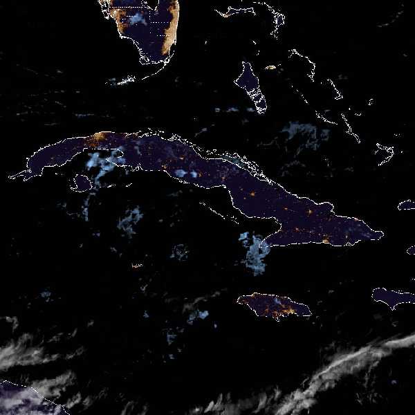 météo tropicale : Image satellite .