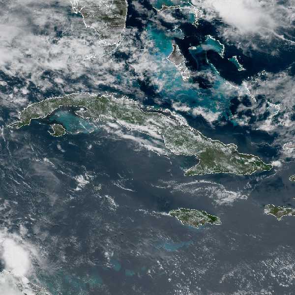 météo tropicale : Image satellite .
