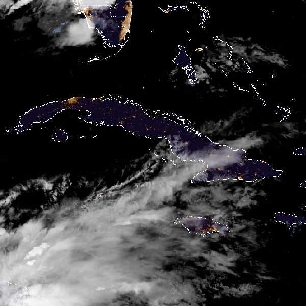 météo tropicale : Image satellite .