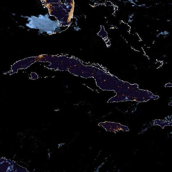 météo tropicale : Image satellite .