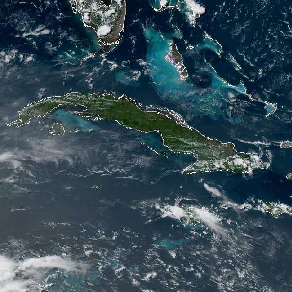 météo tropicale : Image satellite .