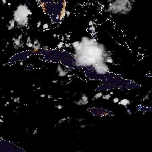 météo tropicale : Image satellite .