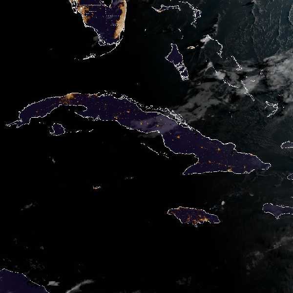 météo tropicale : Image satellite .