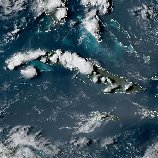 météo tropicale : Image satellite .