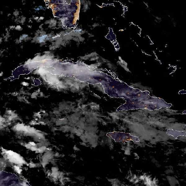 météo tropicale : Image satellite .