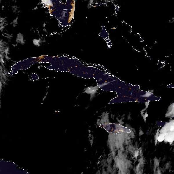 météo tropicale : Image satellite .