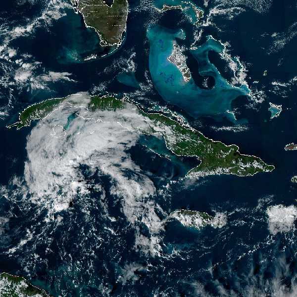 météo tropicale : Image satellite .