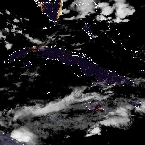 météo tropicale : Image satellite .