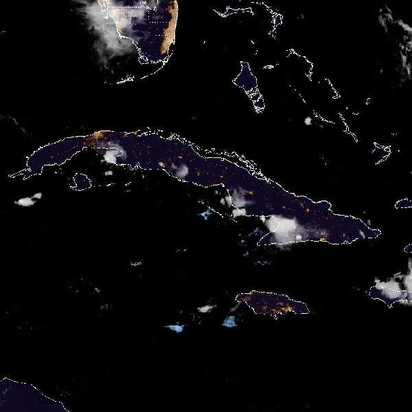 météo tropicale : Image satellite .