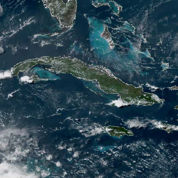 météo tropicale : Image satellite .