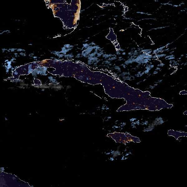 météo tropicale : Image satellite .