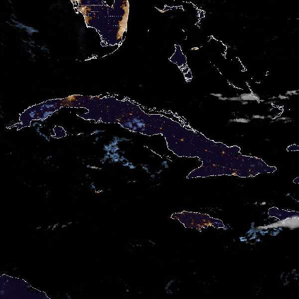 météo tropicale : Image satellite .