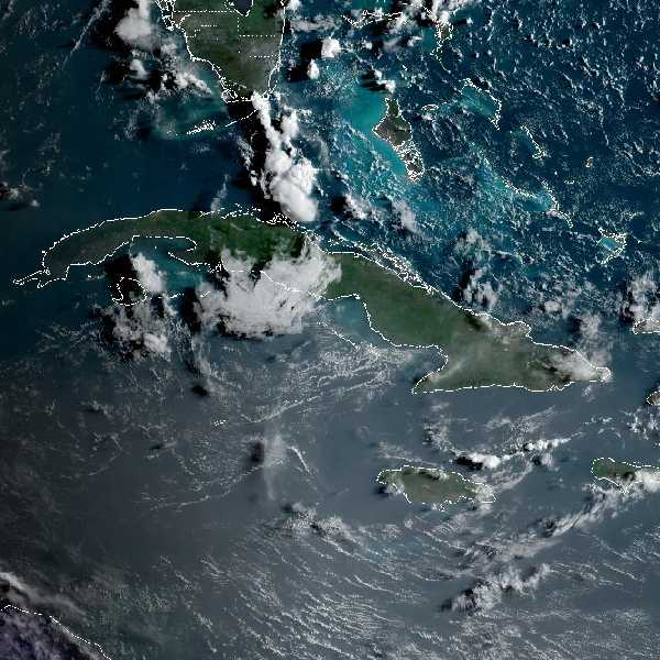 météo tropicale : Image satellite .