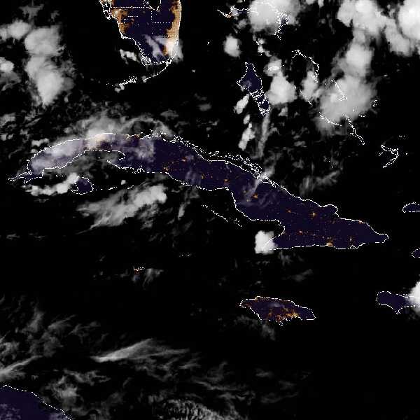 météo tropicale : Image satellite .