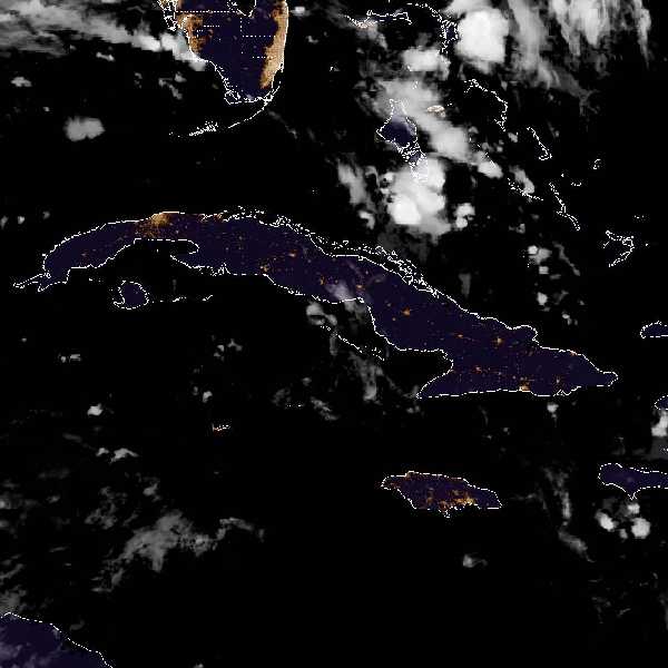 météo tropicale : Image satellite .