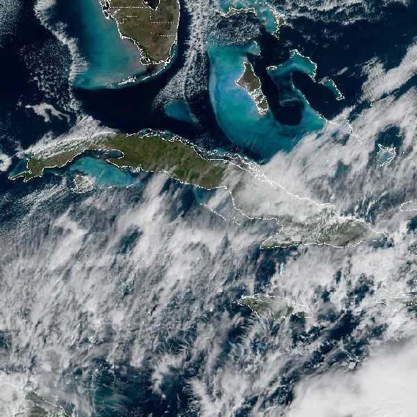 météo tropicale : Image satellite .