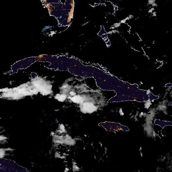 météo tropicale : Image satellite .