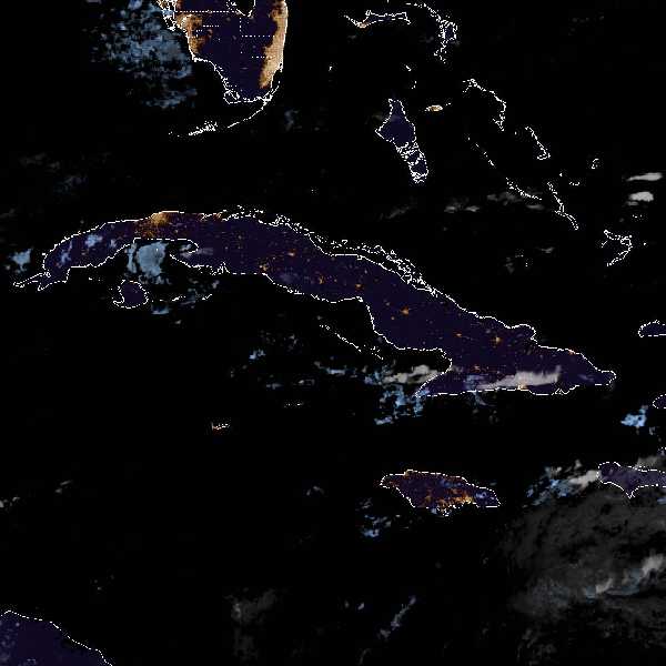 météo tropicale : Image satellite .