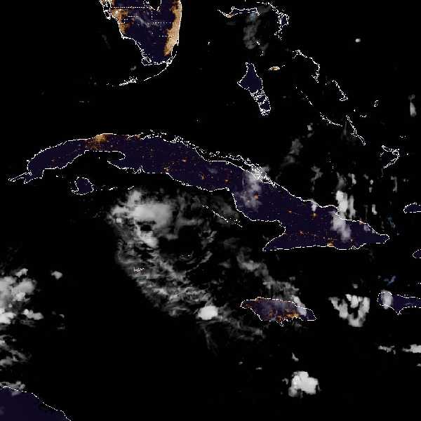 météo tropicale : Image satellite .