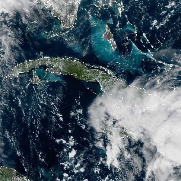 météo tropicale : Image satellite .