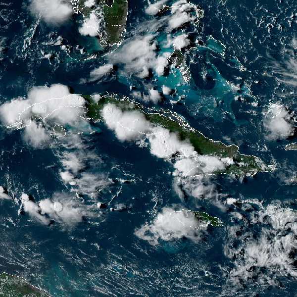 météo tropicale : Image satellite .