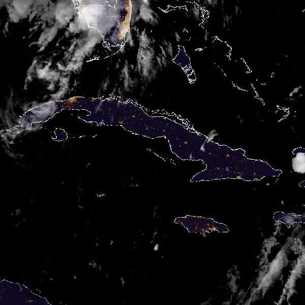 météo tropicale : Image satellite .
