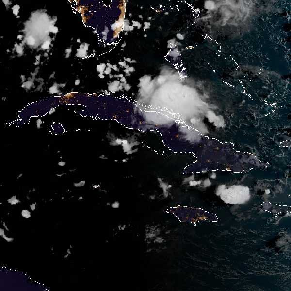 météo tropicale : Image satellite .