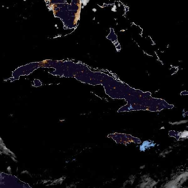 météo tropicale : Image satellite .