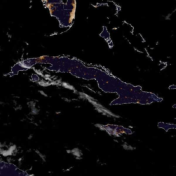 météo tropicale : Image satellite .