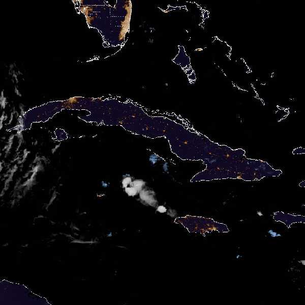 météo tropicale : Image satellite .