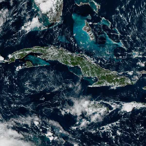 météo tropicale : Image satellite .