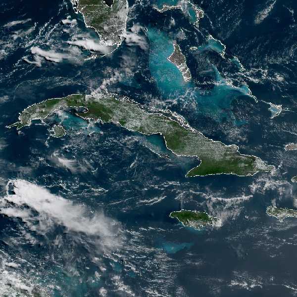 météo tropicale : Image satellite .
