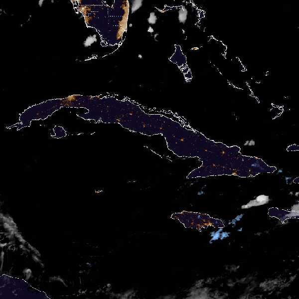 météo tropicale : Image satellite .