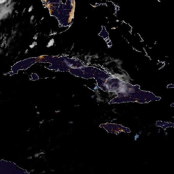 météo tropicale : Image satellite .
