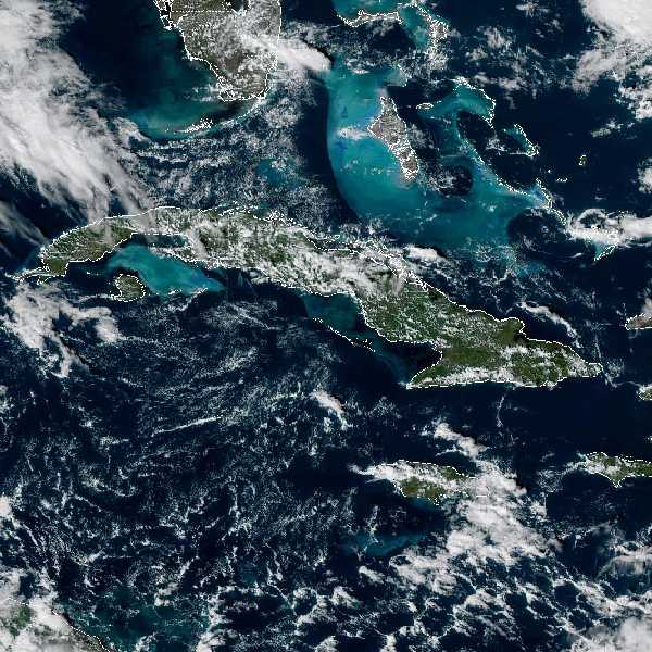 météo tropicale : Image satellite .