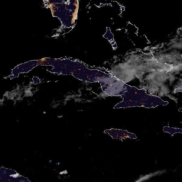 météo tropicale : Image satellite .