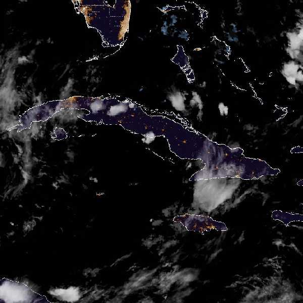 météo tropicale : Image satellite .