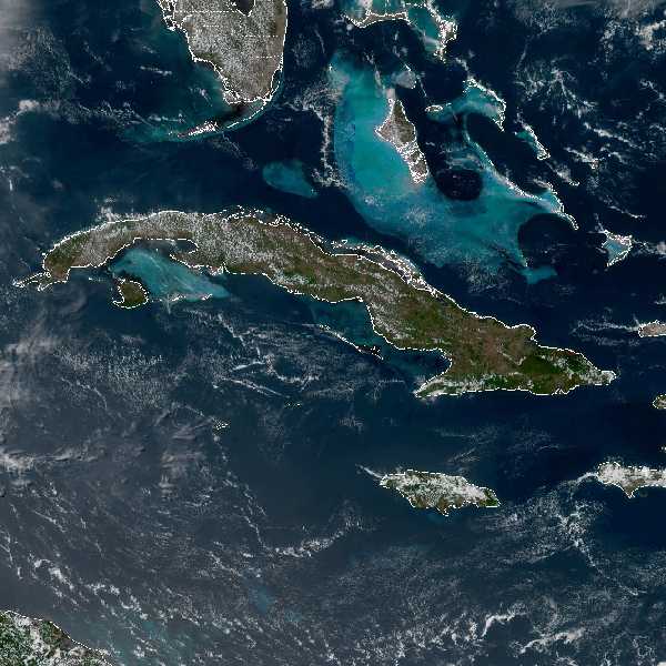 météo tropicale : Image satellite .