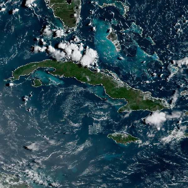 météo tropicale : Image satellite .