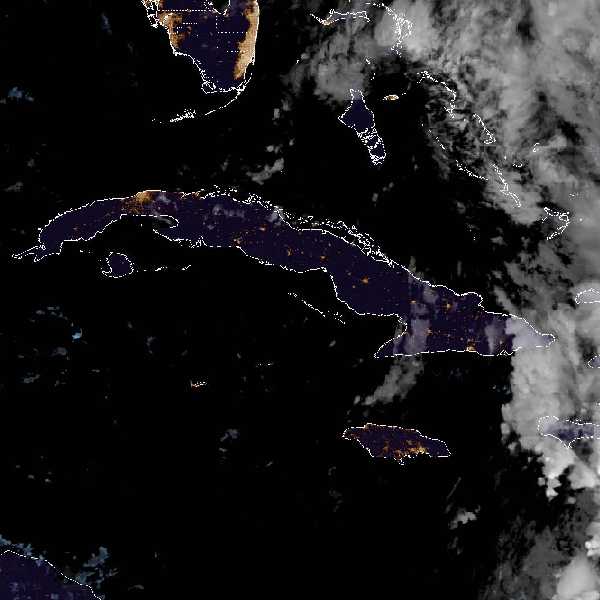 météo tropicale : Image satellite .