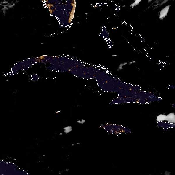 météo tropicale : Image satellite .