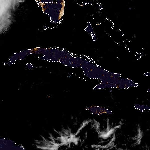 météo tropicale : Image satellite .