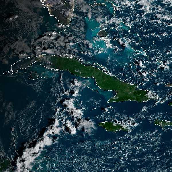 météo tropicale : Image satellite .