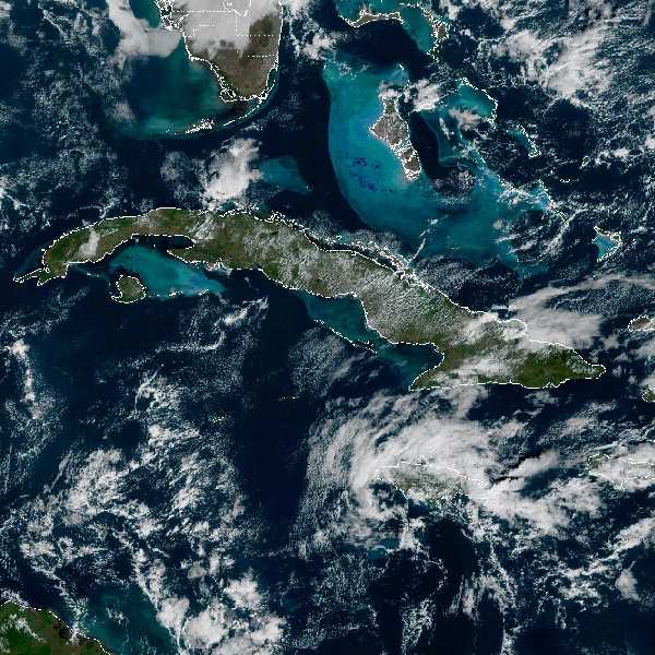 météo tropicale : Image satellite .