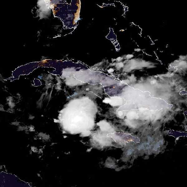 météo tropicale : Image satellite .